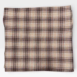 Vtg Pendleton Woolen Mills Fabric 60” wide x 1.5 yds Brown Tan Blue Plaid Wool